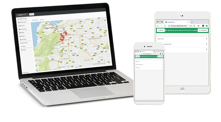 Optimized daily route and prioritized accounts dashboard